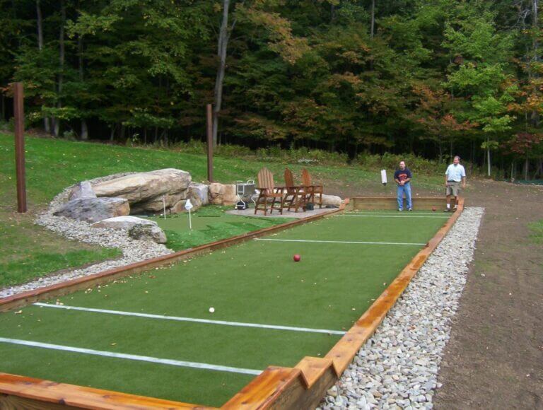 brand new bocce ball synthetic turf
