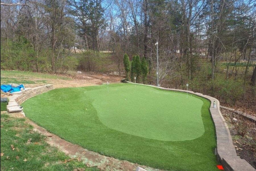 From Sloped Yard to Short Game Haven A Putting Green Installation in Hillsboro, IL